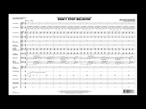 Don't Stop Believin' arranged by Paul Murtha