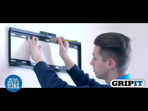 Fixing a TV to plasterboard with GripIt Blue
