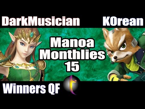 MM15 Singles: SSB Wii U - WQF - DarkMusician vs K0rean