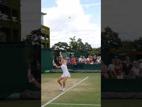 Hannah Klugman at Wimby juniors (14 years old) 🎾🌱 #tennis #wimbledon