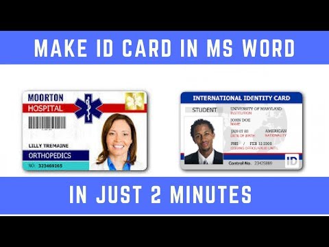 How To Make Student Id Card In Microsoft Word