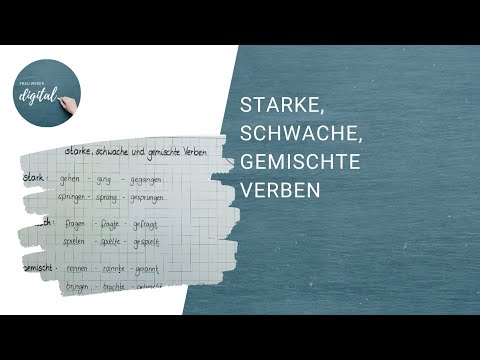 Strong, weak, mixed verbs - quickly explained