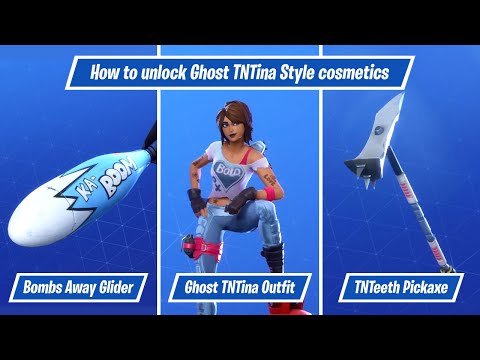 *FREE* How to Unlock Ghost TNTina Skin, Ghost Styled TNTeeth Pickaxe, Bombs Away Glider and more
