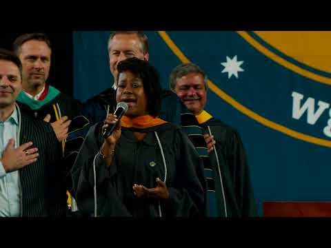 WGU 2022 Seattle Commencement - National Anthem Sang by Tralena Razor