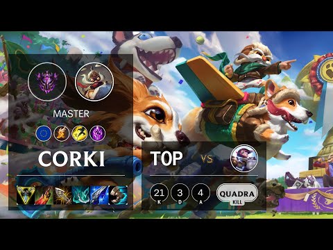 Corki Top vs Fiora - EUW Master Patch 10.14