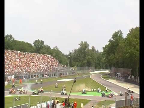 SBK Monza 2009 - Incidente Partenza Gara 1