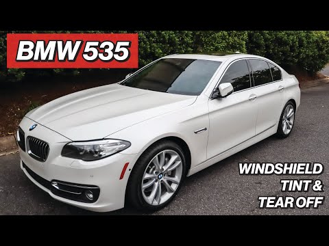 BMW 535 GETS WINDOW TINT AND TEAR OFF - FULL PROCESS EXPLAINED!