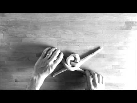 Zopfflechten aus 2 Strängen (hoch geflochten)