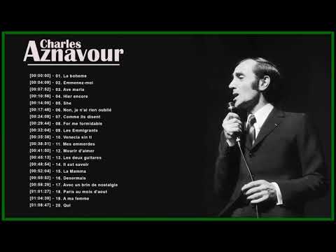 The Very Best Of Charles Aznavour - Charles Aznavour Greatest Hits Full Album 2021