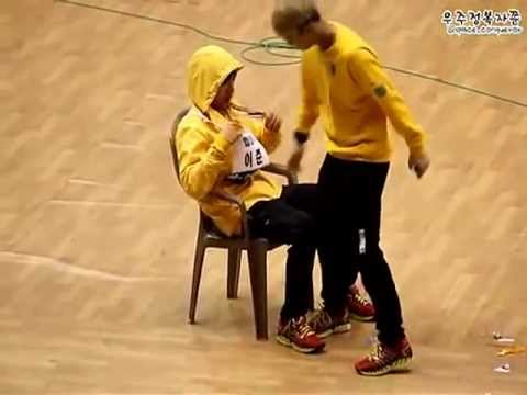 [MBLAQ] Mir sits in the lap of Lee Joon (Fancam) @ Idol Athletics
