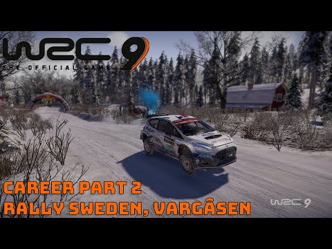WRC 9 | Rally Sweden, Vargâsen | Ford Fiesta R5 | FPV Wheelcam | Career Part 2 | PC Gameplay