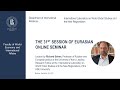 The 31st Session Of Eurasian Online Seminar With Richard Sakwa
