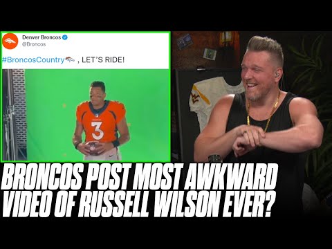 Broncos Post The Most Awkward Video Of Russell Wilson EVER | Pat McAfee Reacts