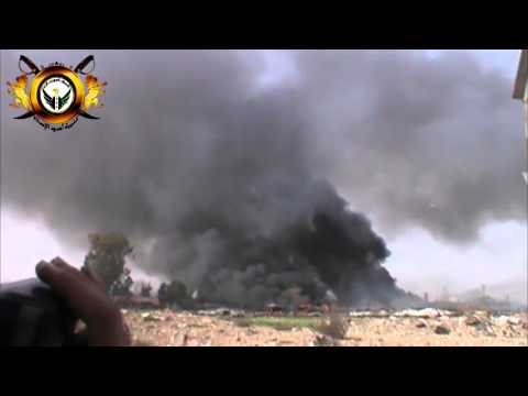 قصف من الطيران الحربي استهدف محطة القطارات في حي القدم في مدينة دمشق بعد السيطرة عليها من قبل كتيبة أسود الإسلام وعدد من الكتائب الأخرى