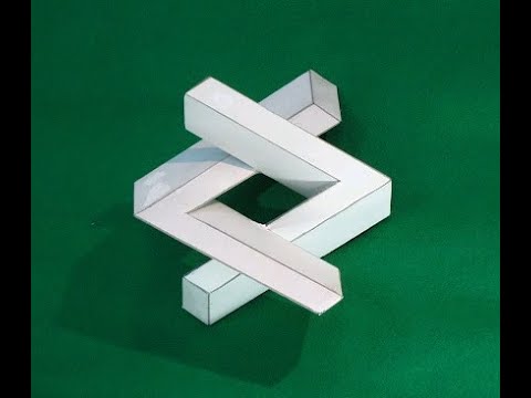 Family Tree of Impossible Objects Created by Optical illusion