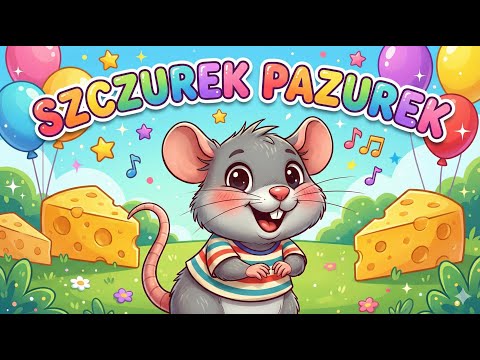 SZCZUREK PAZUREK - TAŃCZĄCE URWISKI 🐭🎶 #muzykadladzieci #dladzieci #viralmusic #viral 🎵