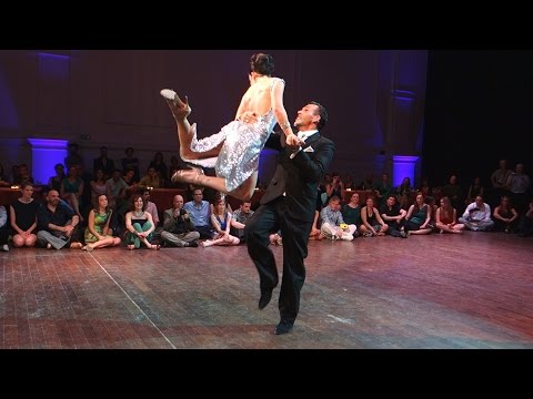  Anibal Lautaro  and  Valeria Maside  are  dancing  at  Brussels Tango Festival  in  2016