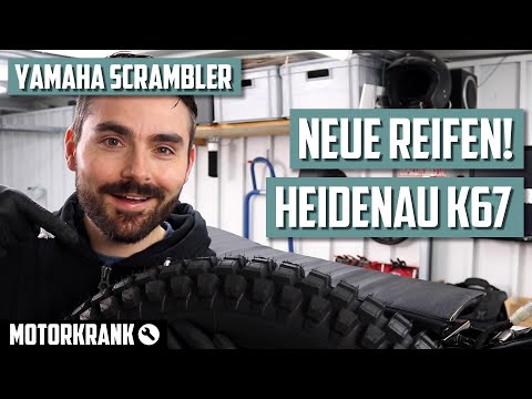 Scrambler Reifen Heidenau K67 Montage - Yamaha XJ550 Scrambler Café Racer Teil13