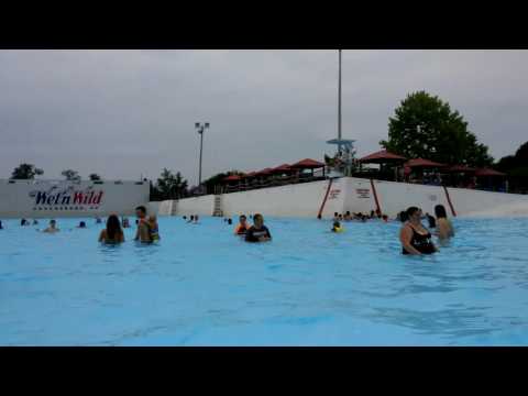 Emerald Pointe (Wet & Wild) wave pool..riding the wave.