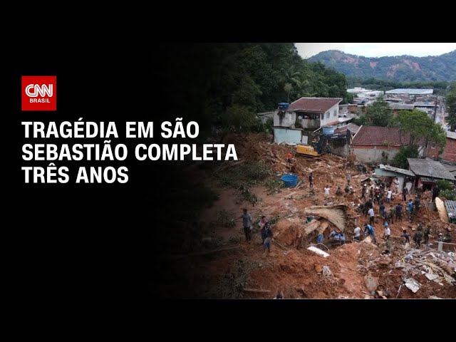Tragédia de São Sebastião completa três anos e deixa alerta climático | LIVE CNN