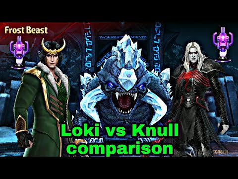Abx Universal Super Villain Burn Season| Loki VS Knull Comparison - Marvel Future Fight