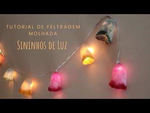 Needle Felting Tutorial - Christmas Light Bells