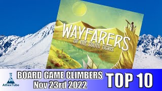 Top 10 Board Game Climbers for Week Ending in Nov 23rd 2022