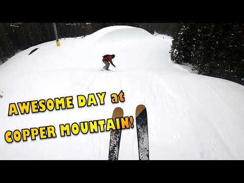 Awesome Day @ COPPER MOUNTAIN!! (PEACE PARK and Tree Skiing!)
