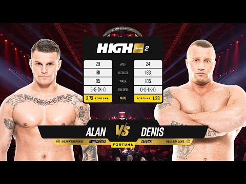 HIGH League 3 FREE FIGHT: Alan „Alanik” Kwieciński vs. Denis „Bad Boy” Załęcki