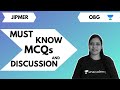 JIPMER EXAM OBGYN MUST KNOW MCQs DISCUSSION DR RAMYASREE B