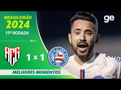 Gols e lances de Atlético-GO x Bahia