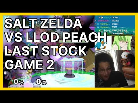 SALT ZELDA VS LLOD PEACH LAST STOCK GAME 2 (b... | Smash Melee Highlights
