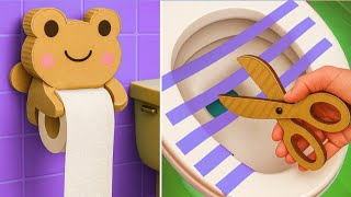 🎨 Simple DIY Crafts for Kids with Cardboard, Tape & Tubes 📦 Fun Creative Ideas #DIY #crafts