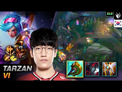 Tarzan Jungle Vi Build Divine Sunderer Conqueror - Tarzan Vi Match Highlight - LOL KR 13.8