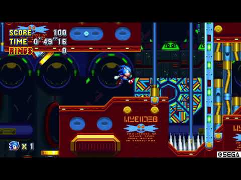 Sonic Mania time attack mode: TMZ ACT 2 - 1'07"30