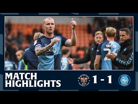 Match Highlights: Blackpool 1 - 1 Wycombe Wanderers 1