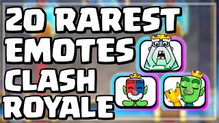 20 Rarest Emotes In Clash Royale