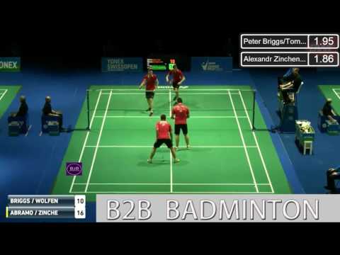2017 YONEX Swiss Open R32 MD Peter BRIGGS Tom WOLFENDEN vs Konstantin ABRAMOV Alexandr ZINCHENKO