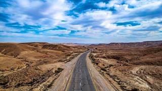 Scenic Drive Along the Israel–Egypt Border Area | Desert Road 10 Southbound | 4K HDR