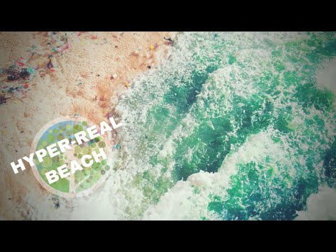 Hyper-realistic beach diorama: the tragedy of plastic pollution