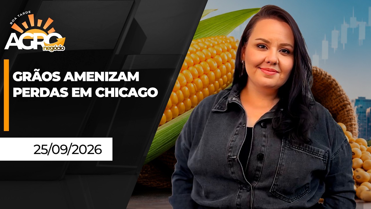 BOA TARDE AGRO - Grãos amenizam perdas em Chicago