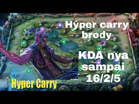 Dikaaa top global brody mobile legends Kill musuh sampai 16
