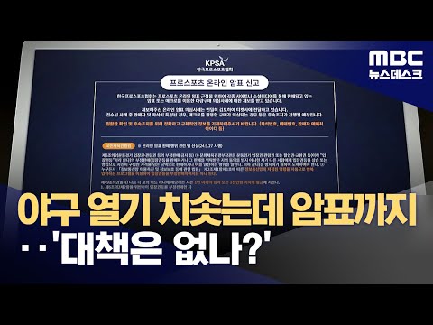 프로야구 인기에 암표도 기승...'근절 대책, 정말 없나?'