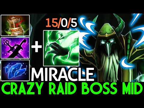 MIRACLE [Necrophos] Crazy Raid Boss Mid 100% Unstoppable Dota 2