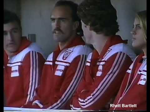 Rd 15 1987 - first interchange by Tom Hafey was halfway through last quarter.