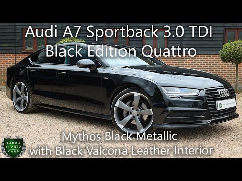 Audi A7 Sportback 3.0 TDI Black Edition Quattro registered June 2016 (16) finished in Mythos Black