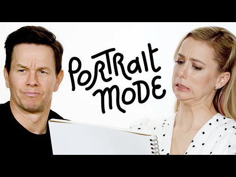 マーク・ウォールバーグ＆イライザ・シュレシンガーがお互いのポートレートをローストしあう｜ポートレートモード｜Harper's BAZAAR (Mark Wahlberg & Iliza Shlesinger Roast Each Other's Portraits | Portrait Mode | Harper’s BAZAAR)