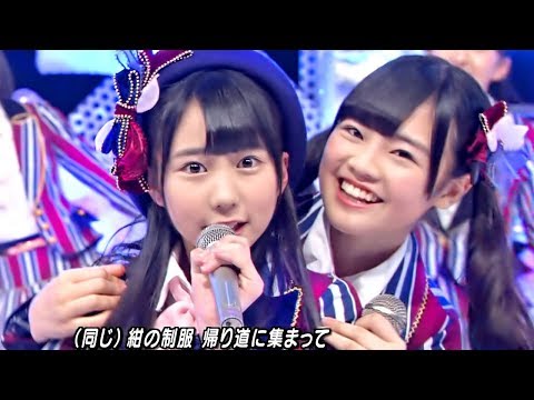 【Full HD 60fps】 HKT48 桜、みんなで食べた (2014.02.14 LIVE Mステ初出演回)