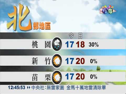 2013.02.23 華視午間氣象 何佩蓁主播