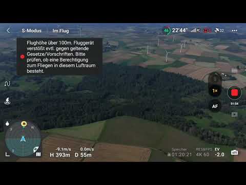 1000m hoch mit der Drohne